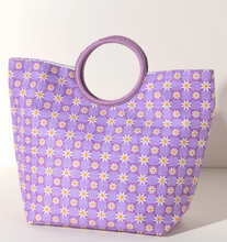 Load image into Gallery viewer, Lilac Daisy Tote
