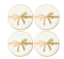Load image into Gallery viewer, Bow Appetizer Plates-Set of 4
