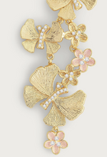 Load image into Gallery viewer, Butterly with Flowers Dangle Earrings
