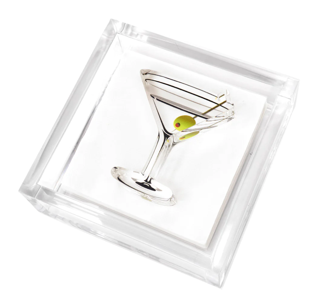 Cocktail Napkin Holder-Martini