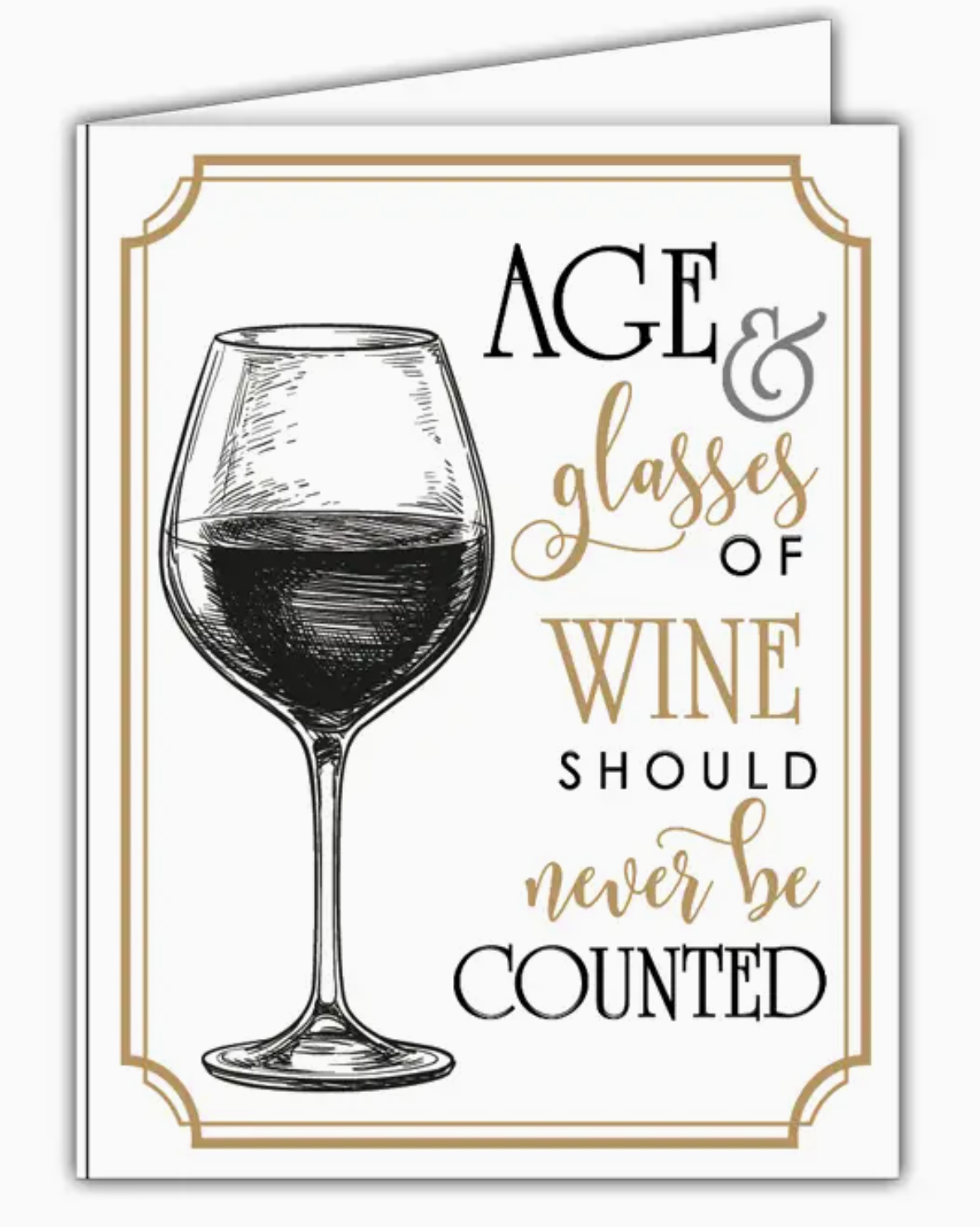 Age and Glasses Birthday Card