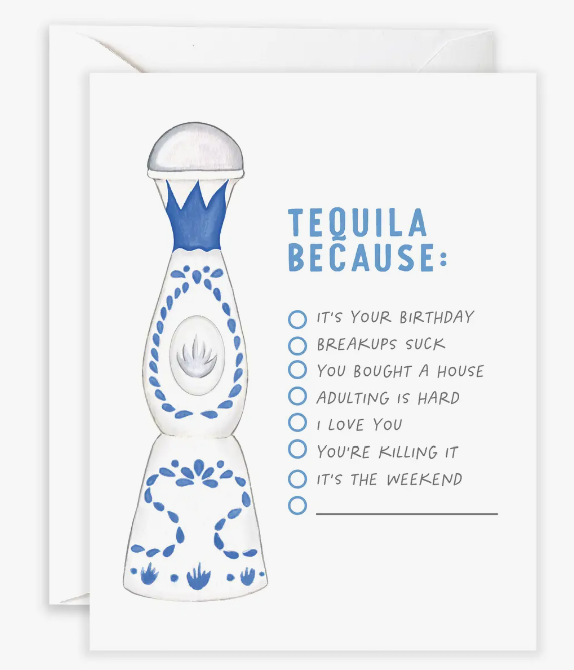 Tequila Because Card