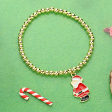 Load image into Gallery viewer, Christmas Stretch Gold Bead Bracelets
