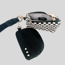 Load image into Gallery viewer, Woven Dual Pouch Wristlet
