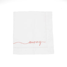 Load image into Gallery viewer, Merry Embroidered Dinner Napkin
