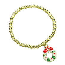 Load image into Gallery viewer, Christmas Stretch Gold Bead Bracelets
