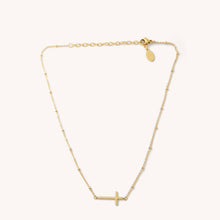 Load image into Gallery viewer, Waterproof Gold Heavenly Cross Necklace
