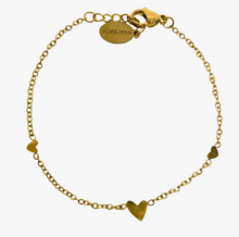 Load image into Gallery viewer, Alice Gold Heart Bracelet
