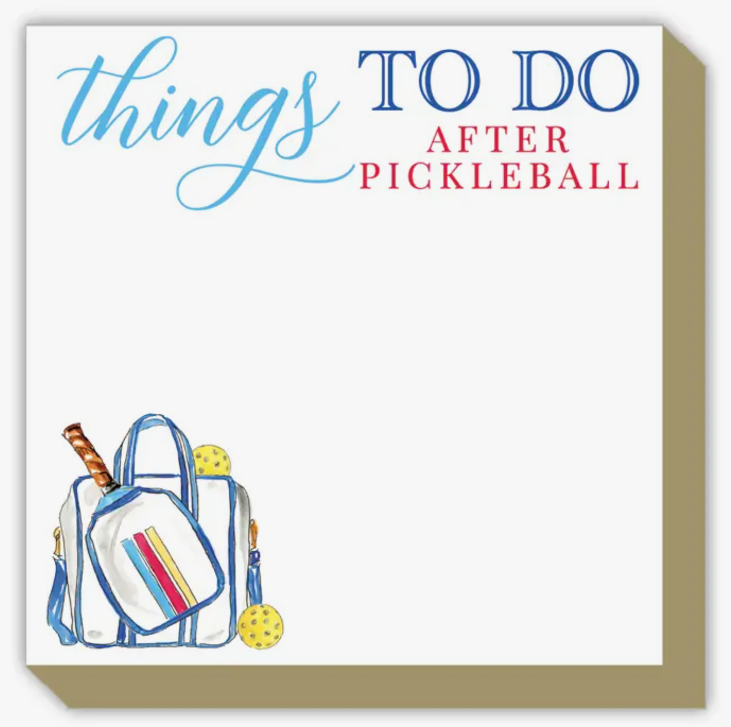 Luxe Notepads-Thinks to do After Pickleball