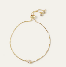 Load image into Gallery viewer, Ari Gold Slider Bracelet- Mini Flower
