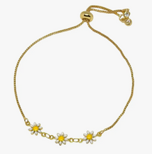Load image into Gallery viewer, Daisy Gold Slider Bracelet
