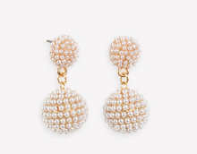 Load image into Gallery viewer, Pave Pearl Earrings
