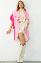 Load image into Gallery viewer, Pink Colorblock Knit Cardigan
