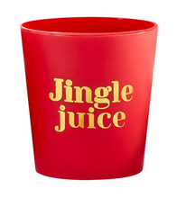 Load image into Gallery viewer, Gold Foil Frost Shot Cups - Jingle Juice - Set of 10

