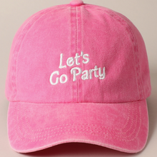 Load image into Gallery viewer, Let&#39;s Go Party Baseball Cap
