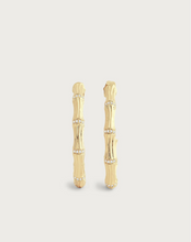 Load image into Gallery viewer, Bamboo Single Hoop Earrings
