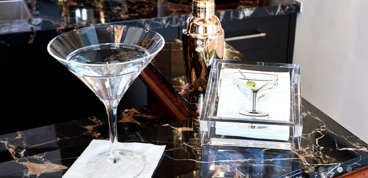 Cocktail Napkin Holder-Martini