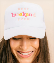 Load image into Gallery viewer, Best Weekend Ever Trucker Hat
