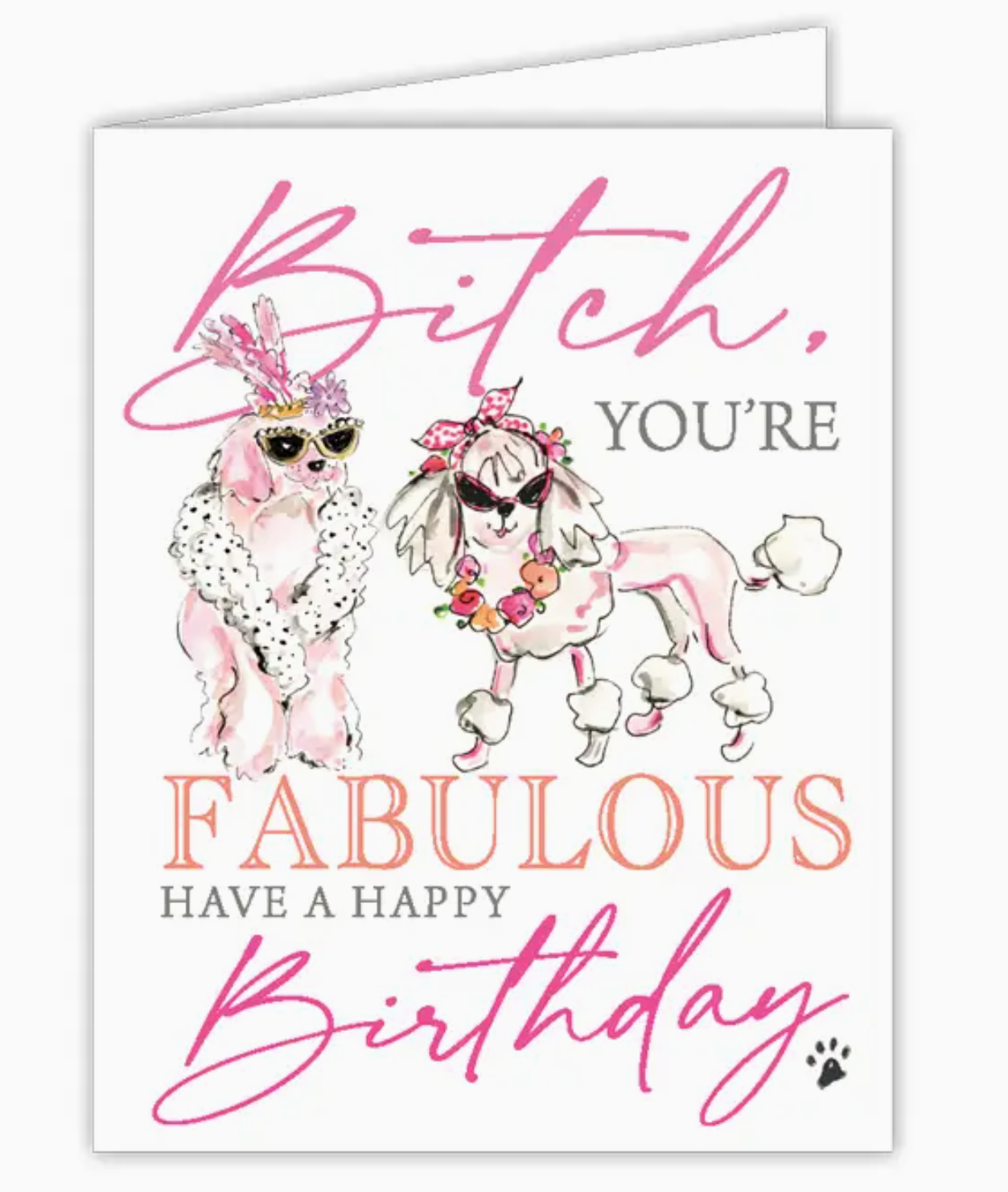 Bitch You're Fabulous Birthday Card