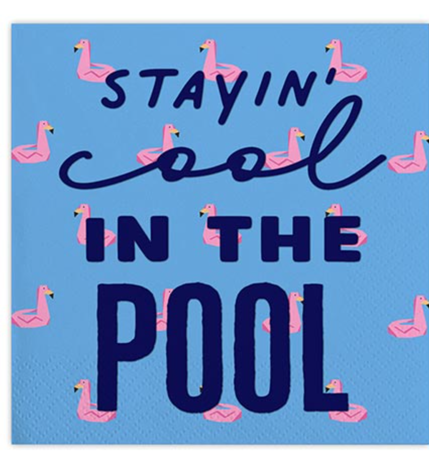 Cocktail Napkins -Stayin Cool in the Pool
