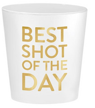 Load image into Gallery viewer, Gold Foil Frost Shot Cups - Golf
