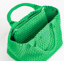 Load image into Gallery viewer, Kelly Green Woven Tote
