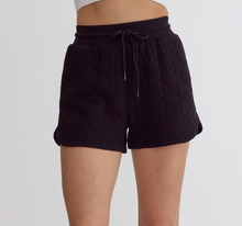 Load image into Gallery viewer, Quilted Shorts-Black
