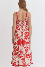 Load image into Gallery viewer, Red Floral Dress
