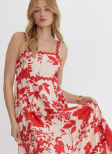 Load image into Gallery viewer, Red Floral Dress
