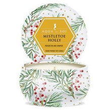 Load image into Gallery viewer, Mistletoe &amp; Holly 4oz Petite Candle Tin
