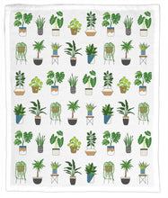 Load image into Gallery viewer, House Plants, Organic Cotton Hand Towel
