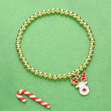 Load image into Gallery viewer, Christmas Stretch Gold Bead Bracelets
