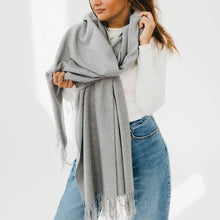 Load image into Gallery viewer, Cashmere Essential Soft Solid Scarf
