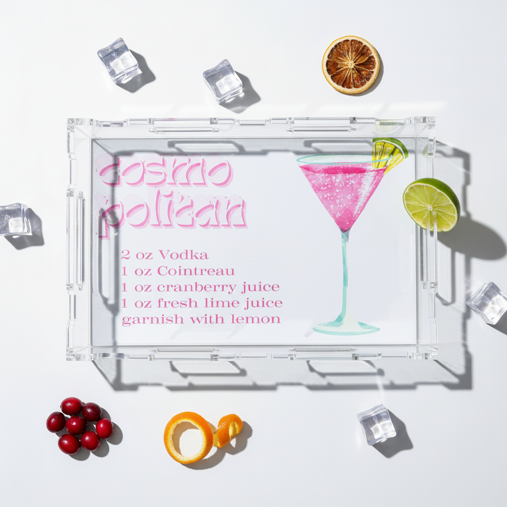 Cocktails 2.0 Recipe Chapters | Charcuterie & Bar Art | Acrylic Tray I ...