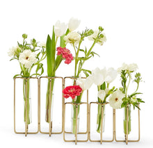 Load image into Gallery viewer, Gold Flower Vases including Large and Small set
