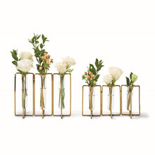Load image into Gallery viewer, Gold Flower Vases including Large and Small set
