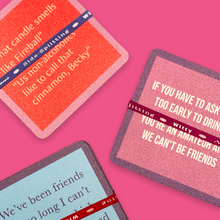 Load image into Gallery viewer, Drink Coasters with Funny Expressions
