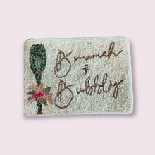 Load image into Gallery viewer, Beaded Catch All Pouch-Brunch &amp; Bubbly

