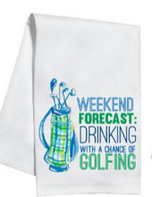 Load image into Gallery viewer, Kitchen Towel - Golf theme
