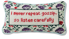 Load image into Gallery viewer, Gossip Needlepoint Pillow
