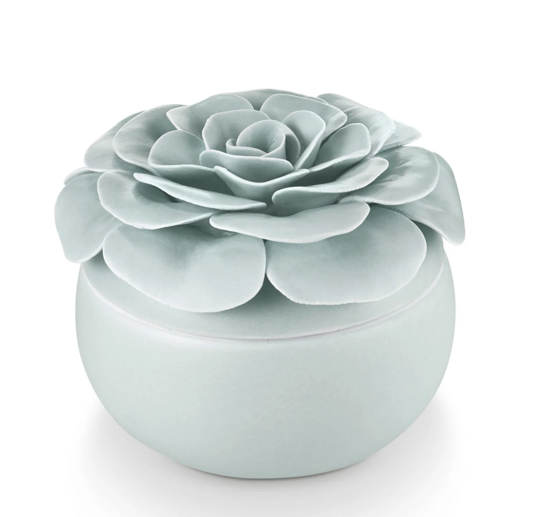 Ceramic Flower Candle