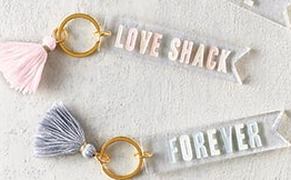 LOVE Shack Acrylic Key Chain