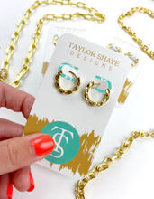 Load image into Gallery viewer, Small Gold Glam Earrings
