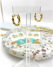 Load image into Gallery viewer, Small Gold Glam Earrings
