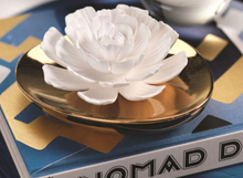 Load image into Gallery viewer, Gold Diffuser with Ceramic Flower
