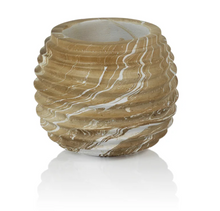 Load image into Gallery viewer, Mango Wood Marbelized Cocoon Pot
